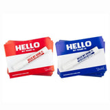 Montana 'Hello My Name Is' BLUE Stickers -Pack of 100 + Pen