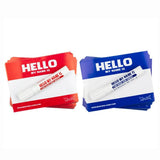 Montana 'Hello My Name Is' RED Stickers -Pack of 100 + Pen